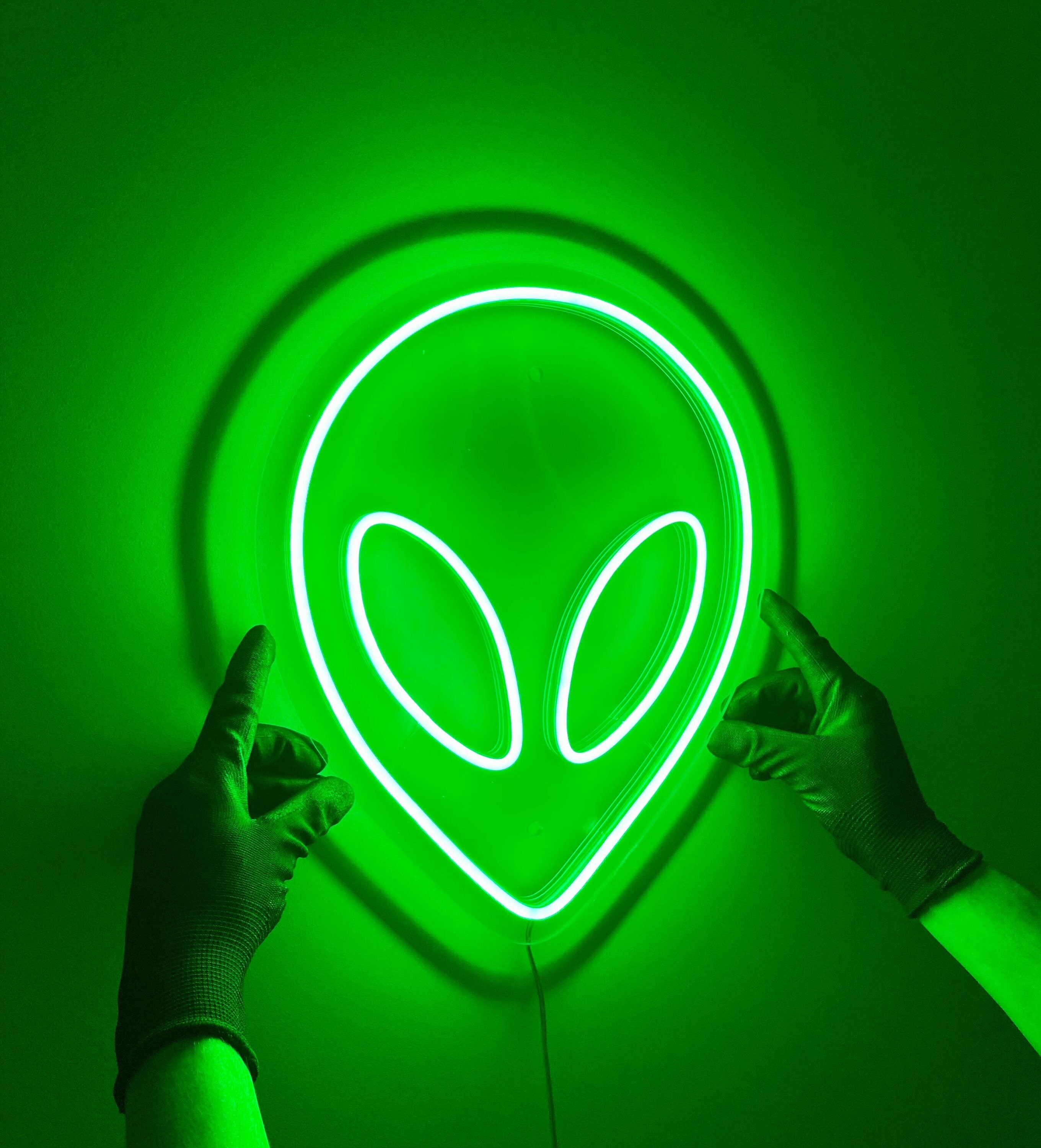 Alien Neon Sign Neon Sign Bedroom, Neon