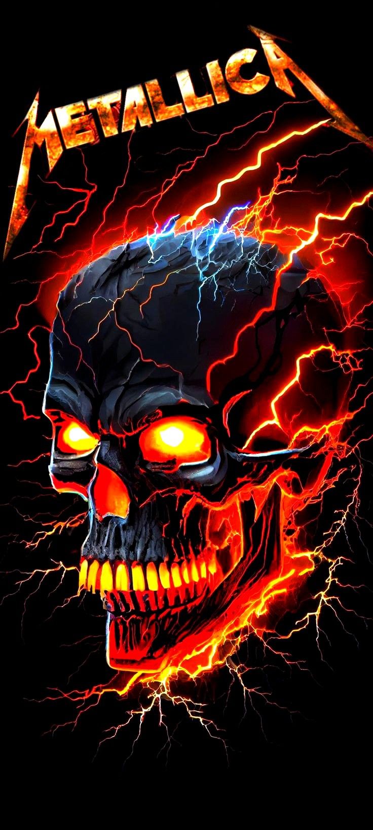 Metallica Skull Wallpapers - Wallpaper Cave, image size:736x1635