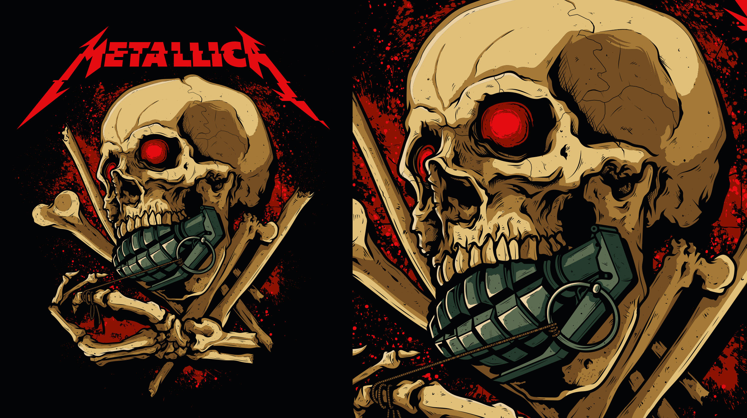 Metallica Skull Grenade - Behance