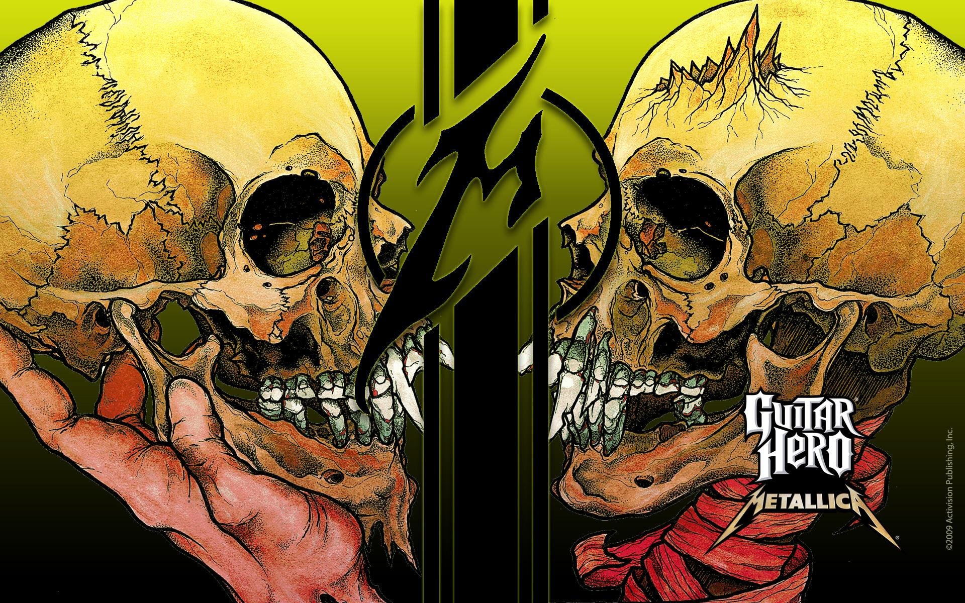 Wallpaper music, skull, music, Rock