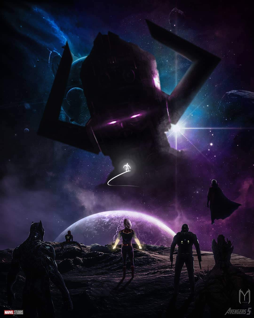 Avengers Rise of Galactus Poster Print