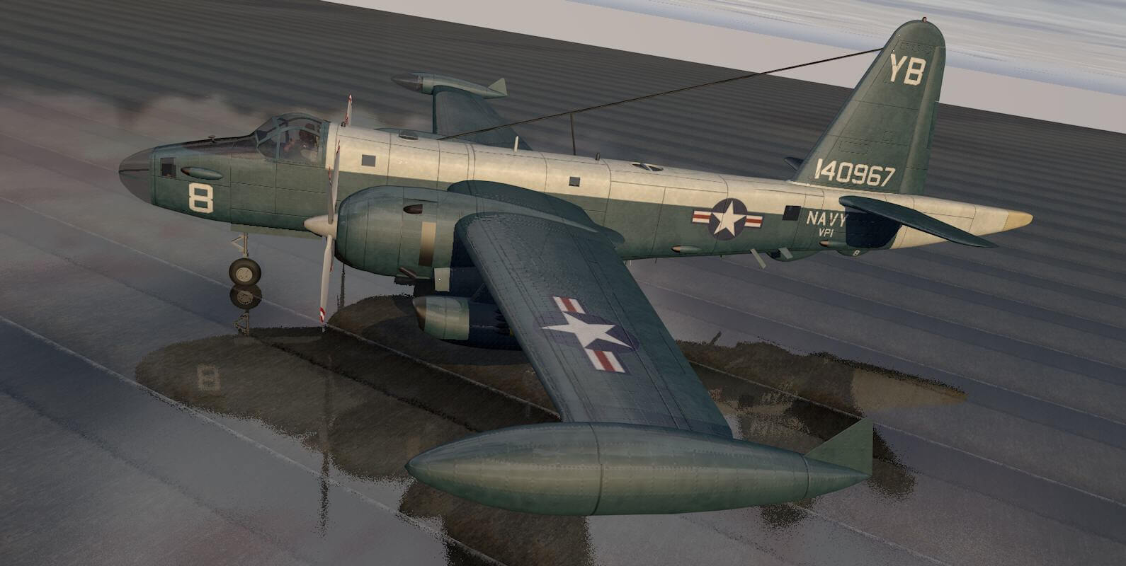Lockheed P2V 7 (SP 2H) Neptune 3D Model