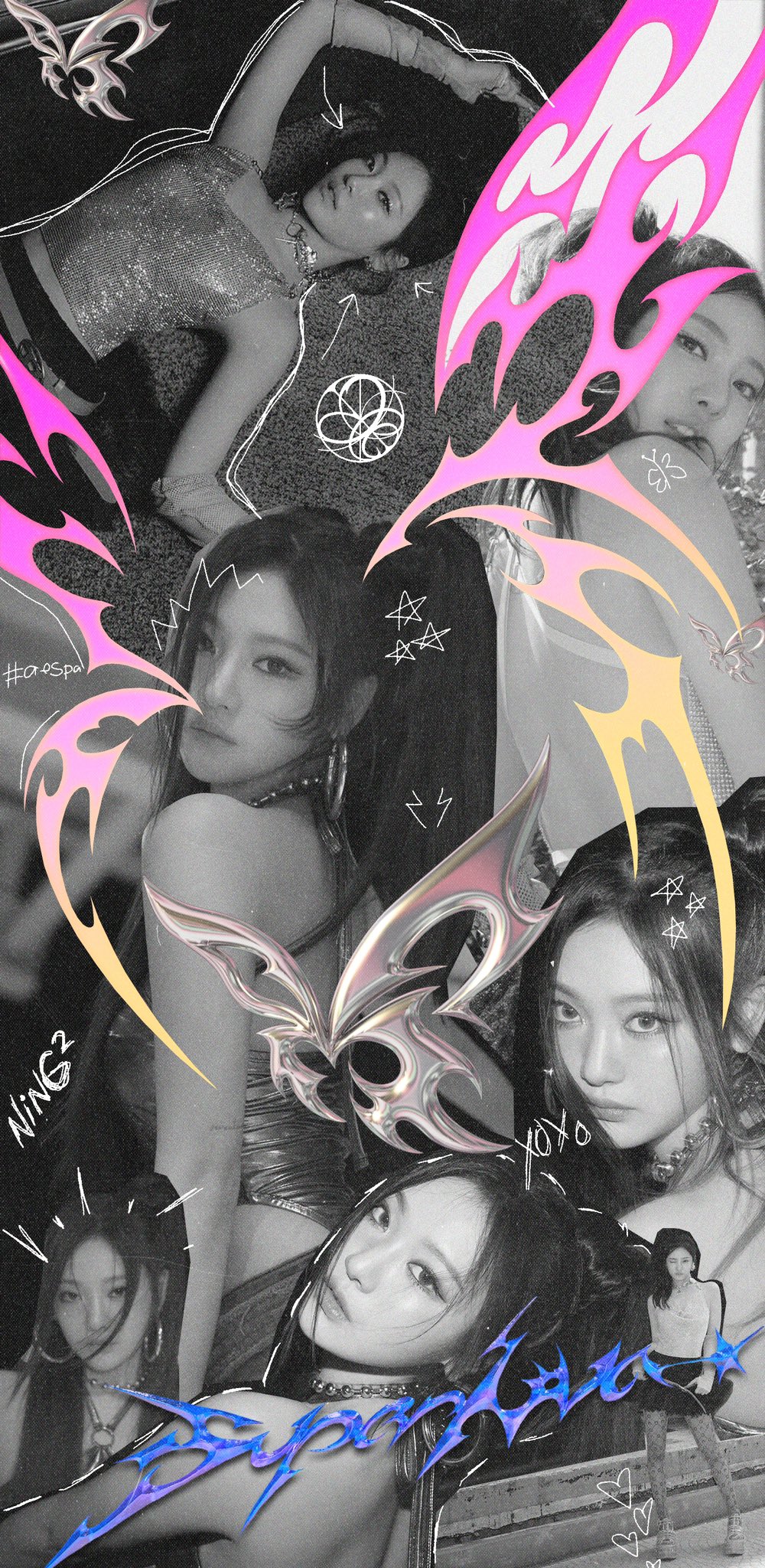 NINGNING [Supernova] wallpaper collage