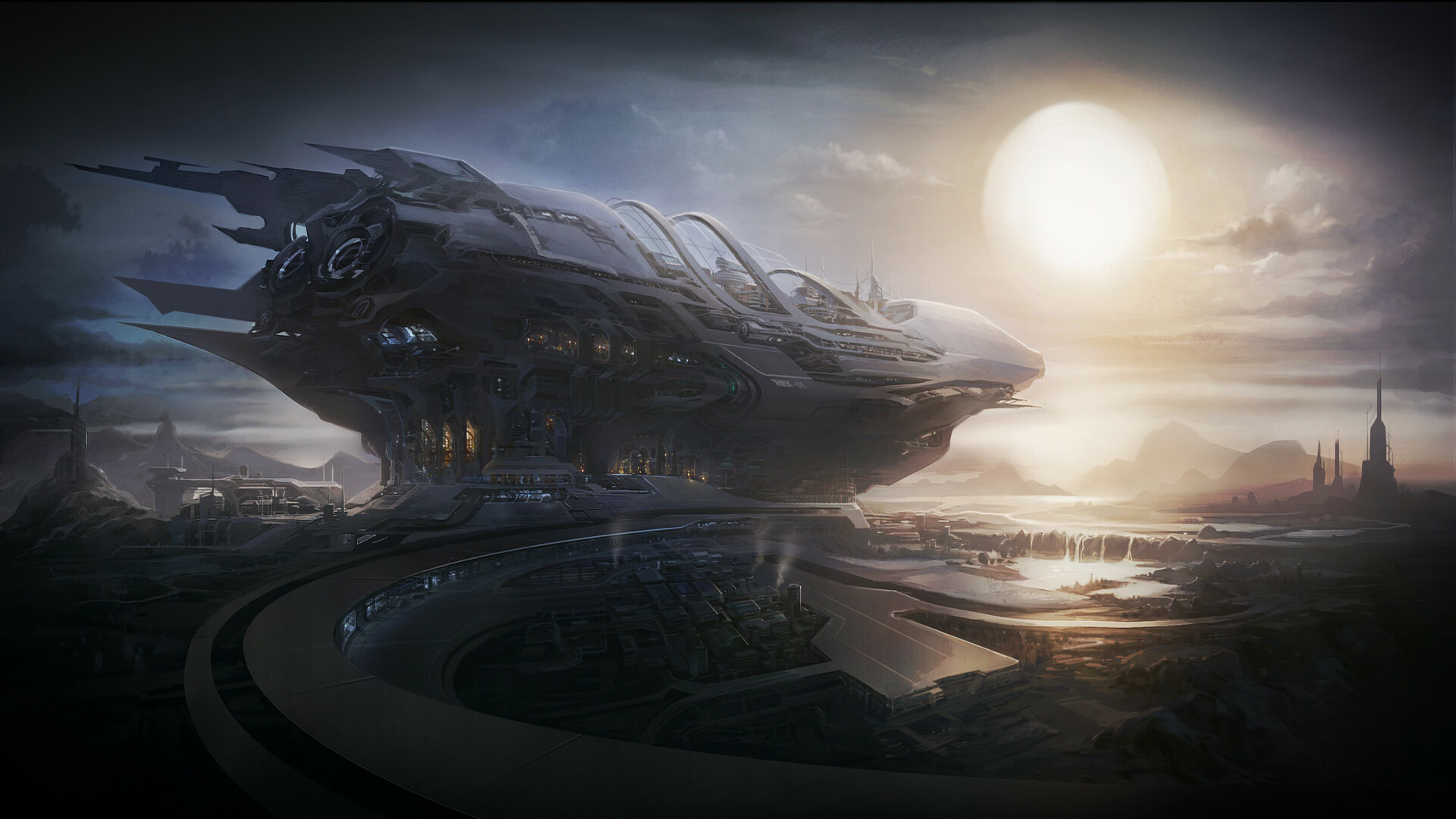 Spaceship HD Wallpaper by Won Jun Tae