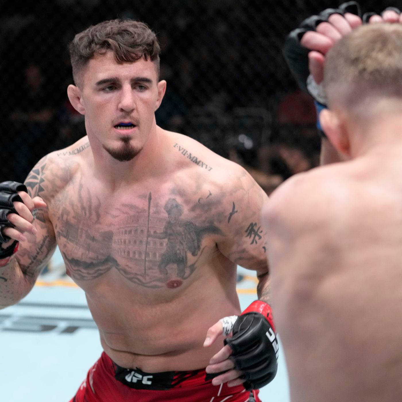 Tom Aspinall Mid Fight Wallpaper