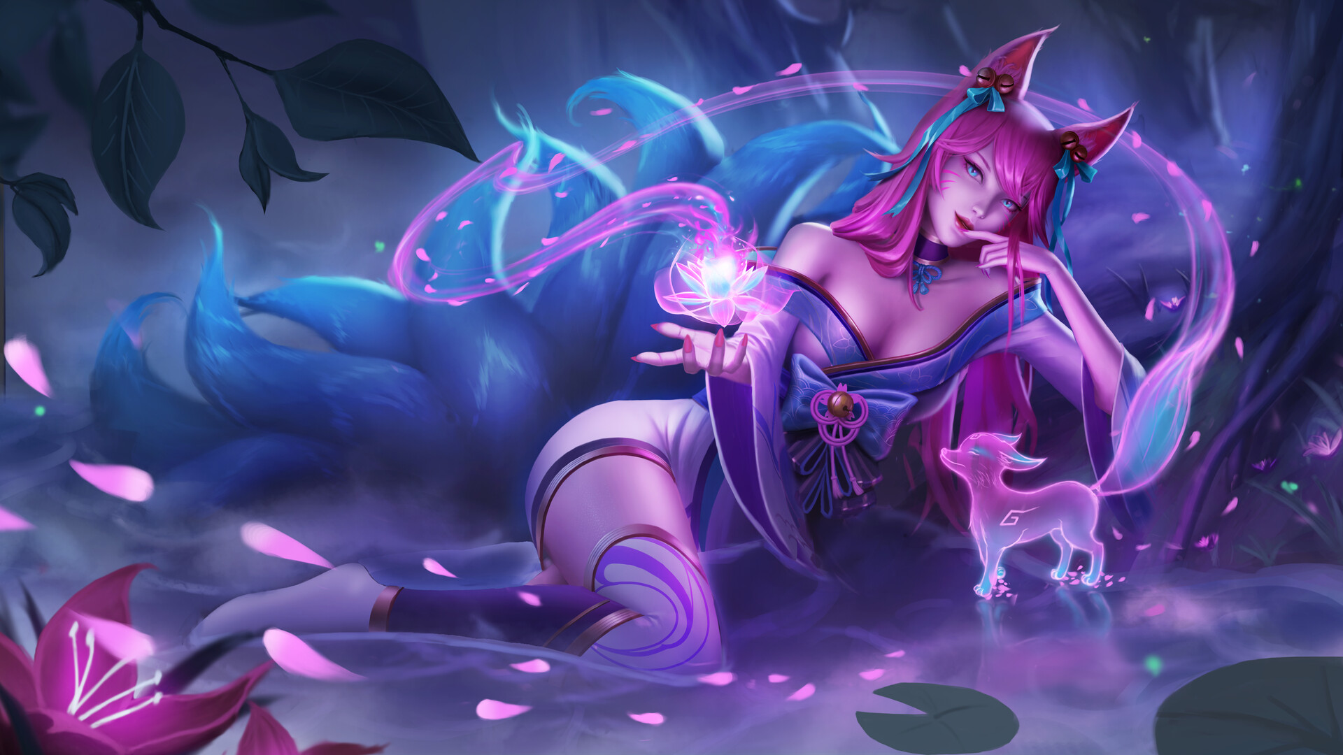 Spirit Blossom Ahri fanart Artist