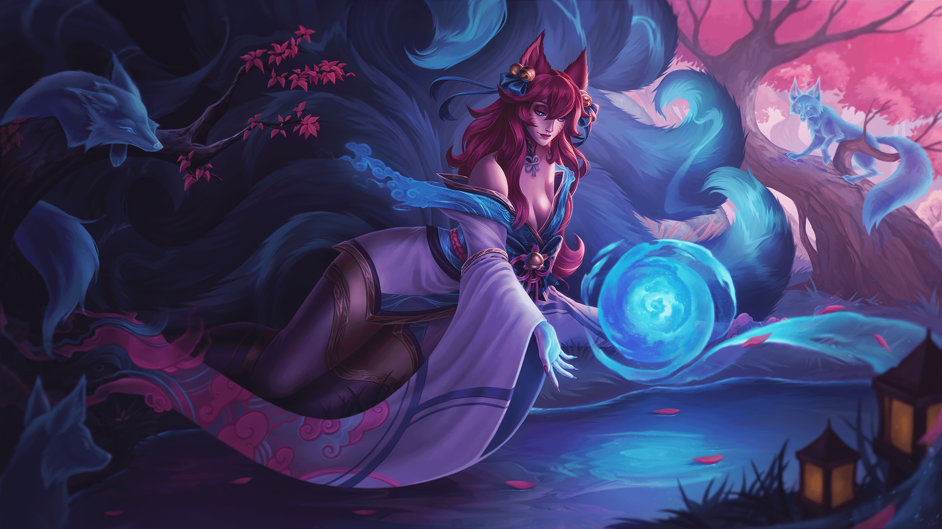 Spirit blossom Ahri fanart, r