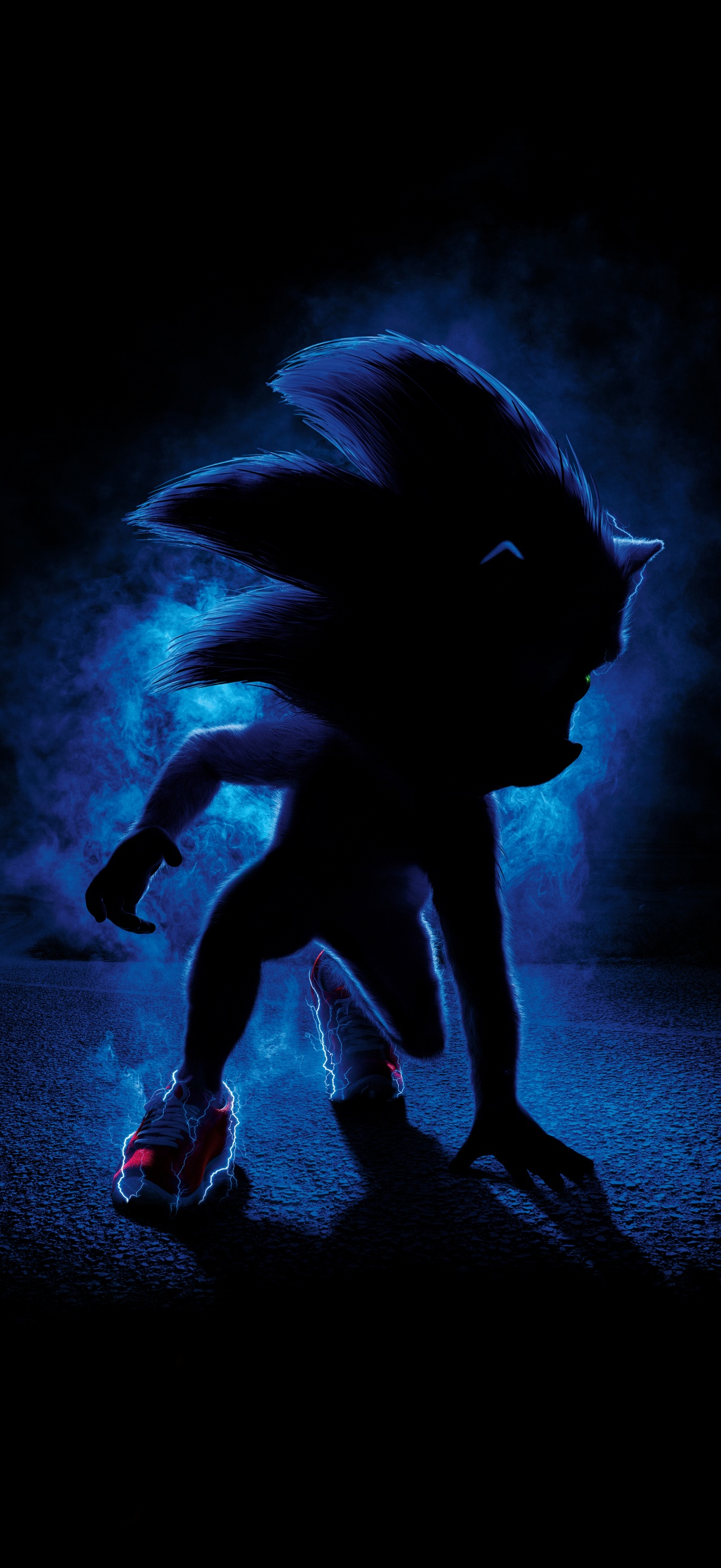 Sonic the Hedgehog Wallpaper 4K, Black