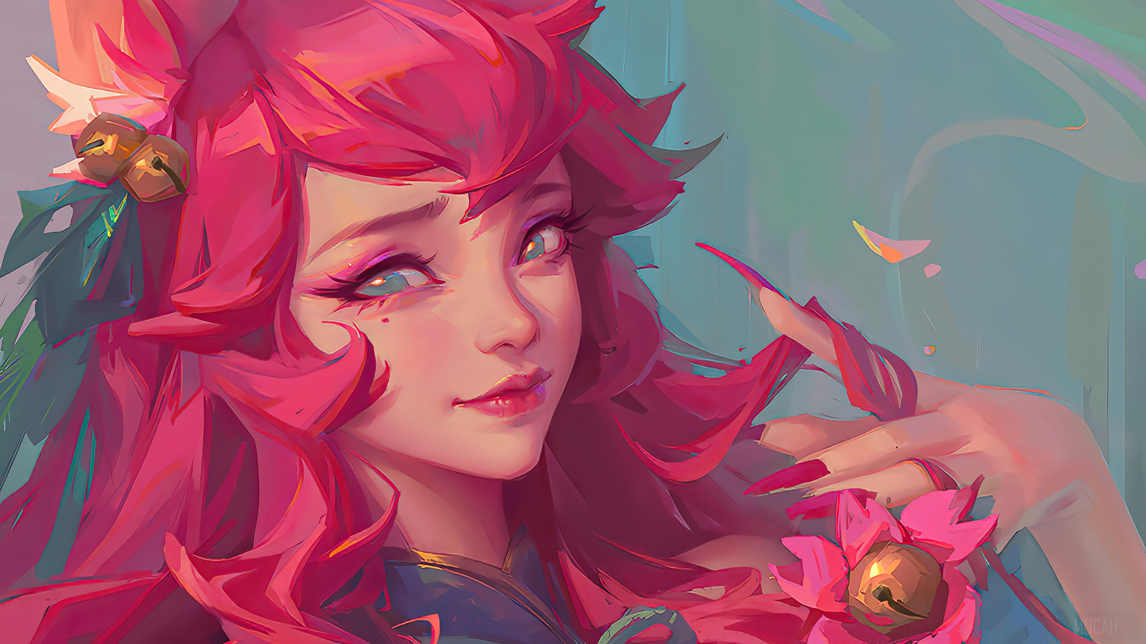 ahri beautiful spirit blossom 4k