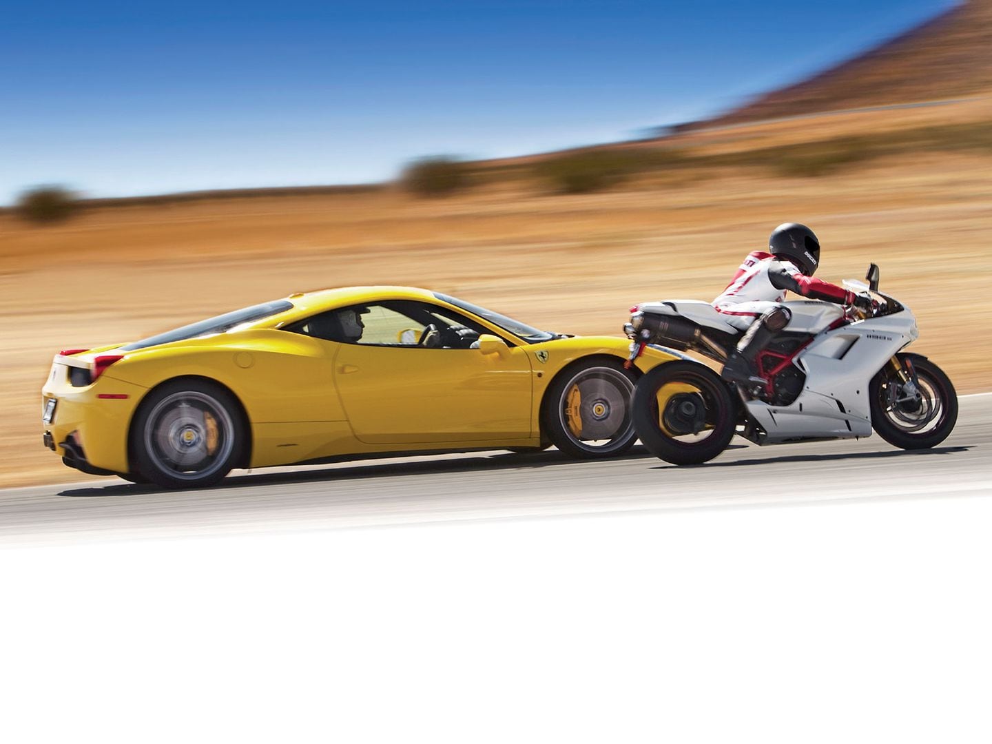 Ducati 1198S vs. Ferrari 458 Italia