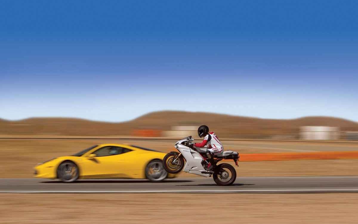 Ducati 1198S vs. Ferrari 458 Italia