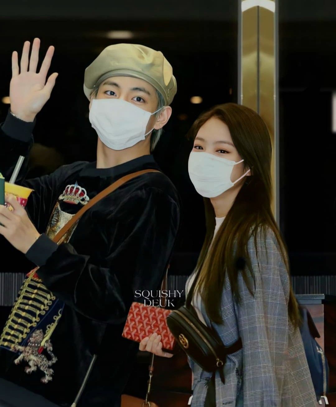 kpop couples, blackpink and bts, taehyung