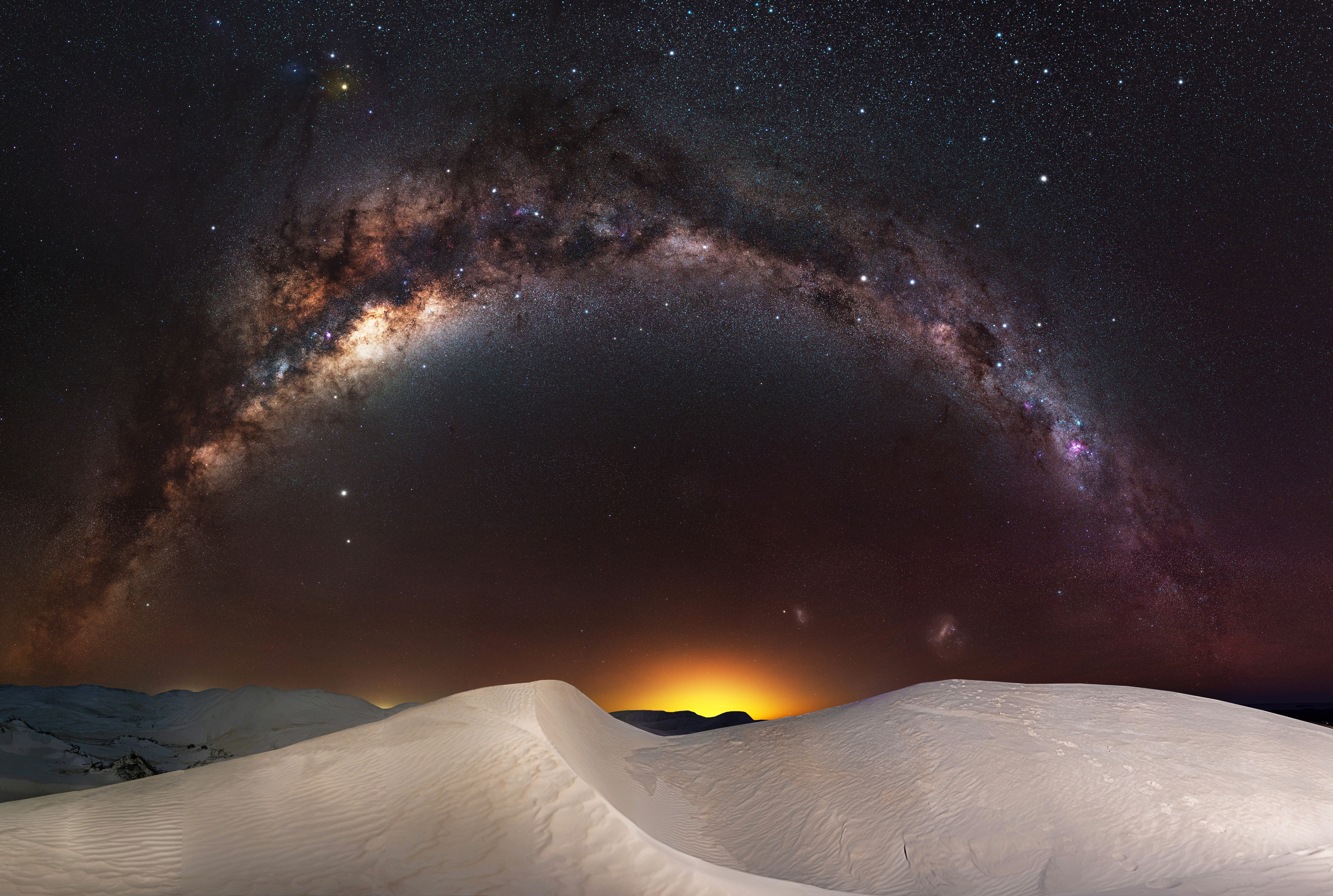 Star Dune Night Sky Sci Fi Milky Way