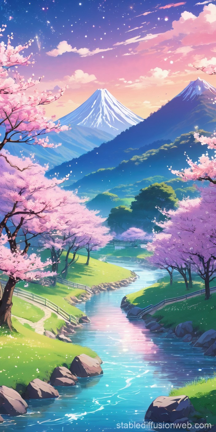 Anime Inspired 4K Nature Wallpaper