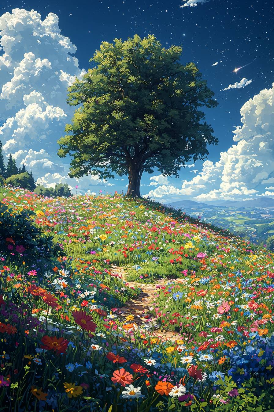 A viral anime nature wallpaper in 4K