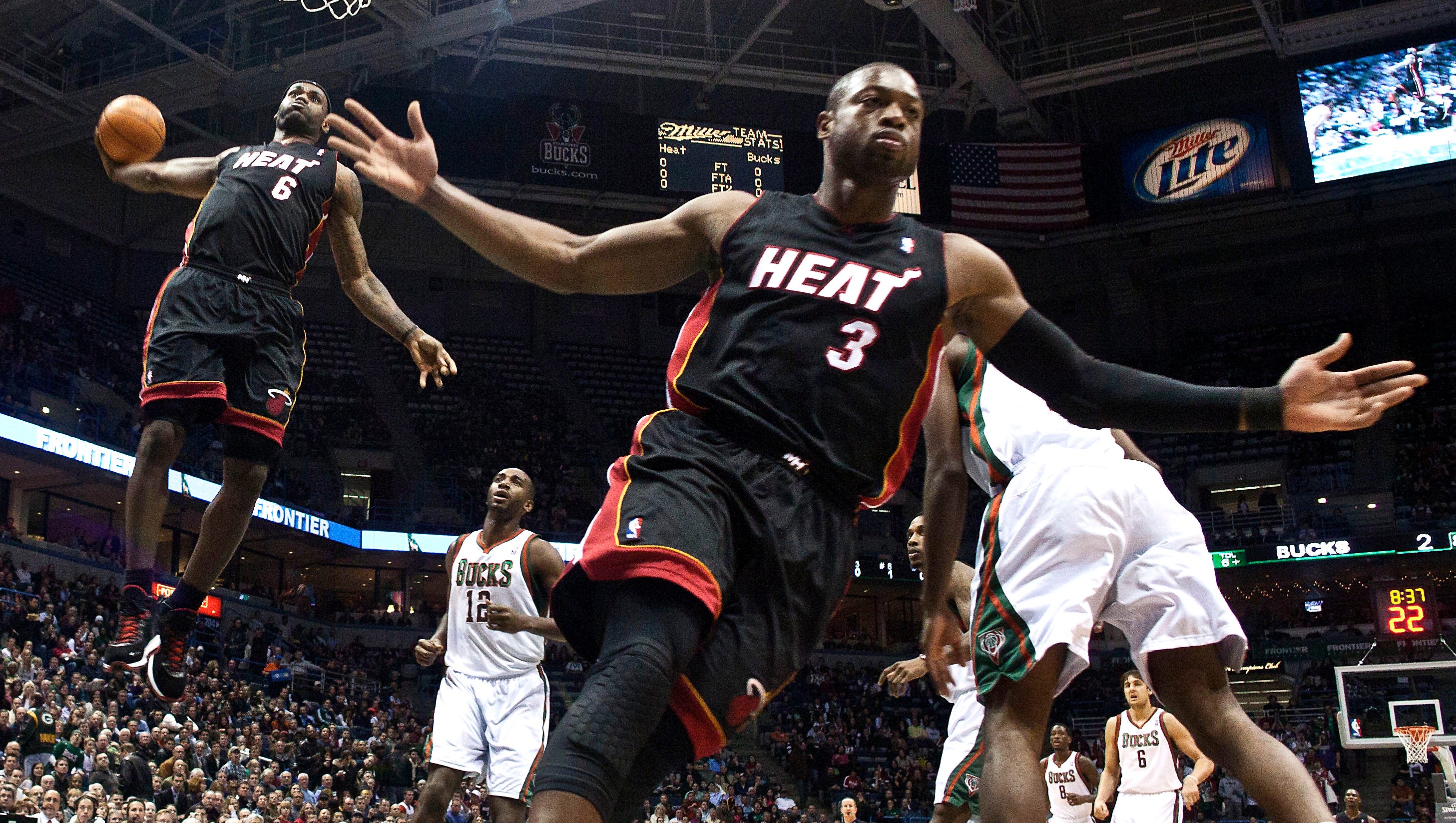 Dwyane Wade against the Bucks