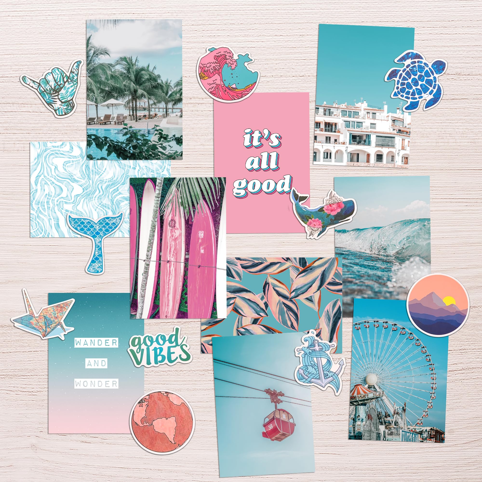 Artivo Blue Wall Collage Kit Aesthetic