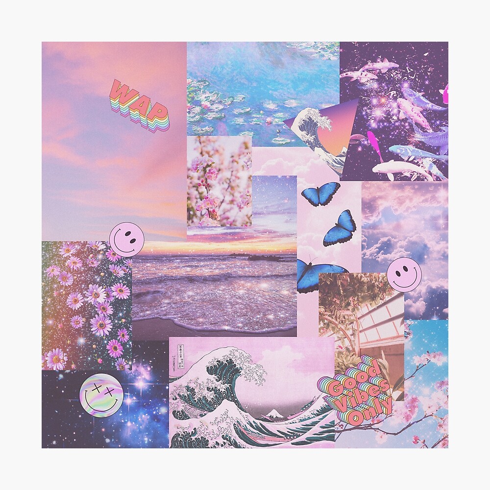 Pink Aesthetic Collage Poster
