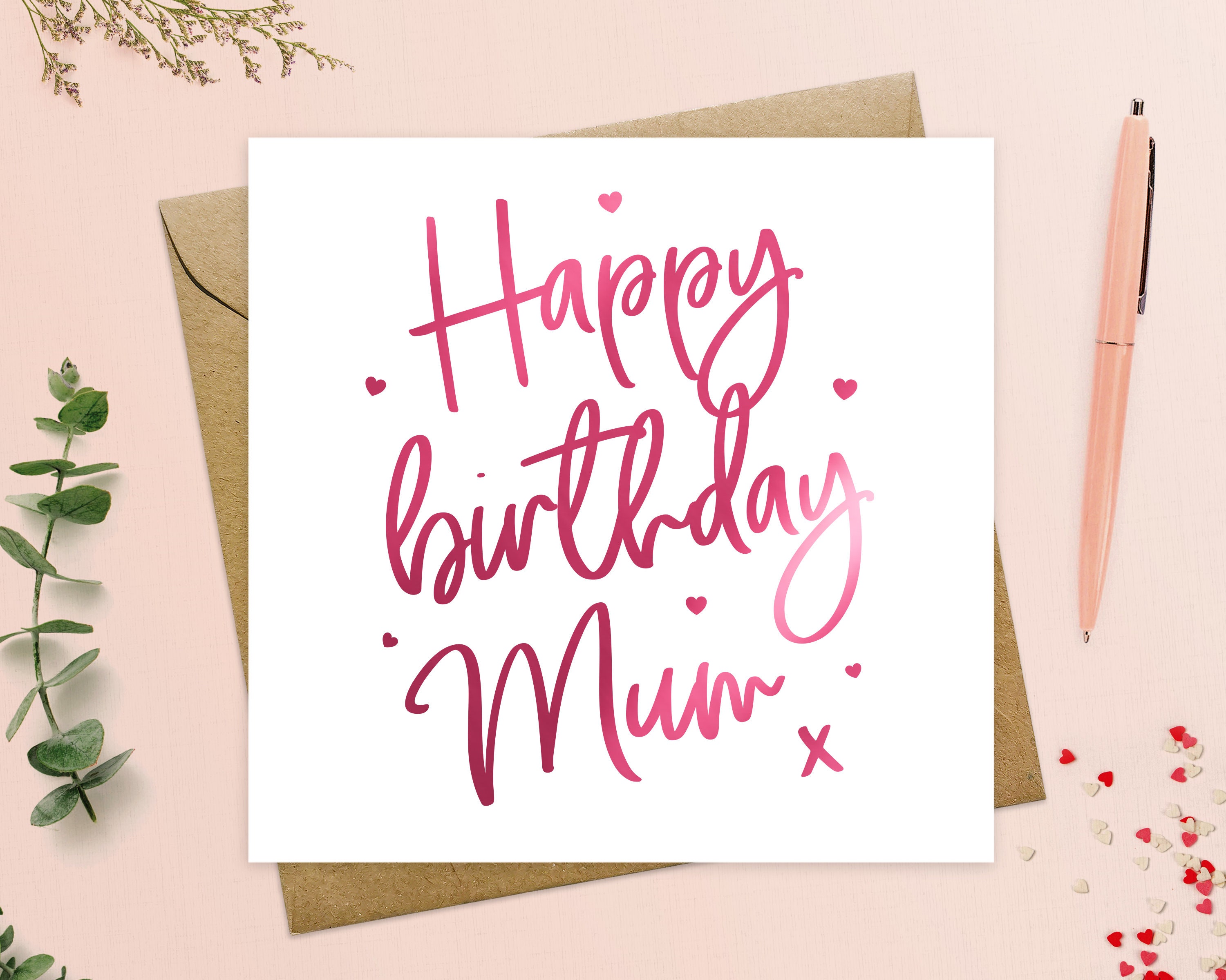 Happy Birthday Mum Card, to My Mum