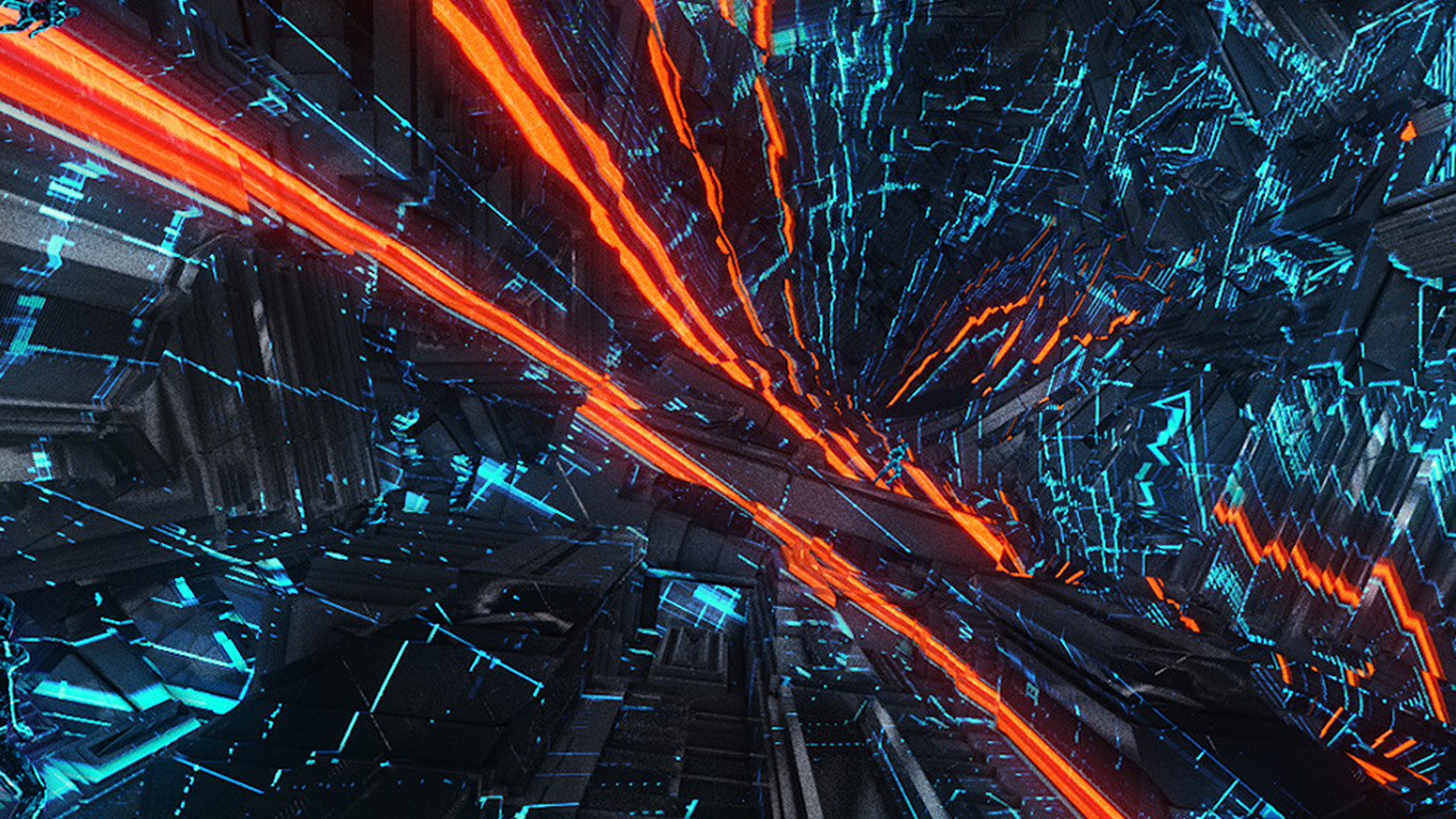 Art Abstract Red Space