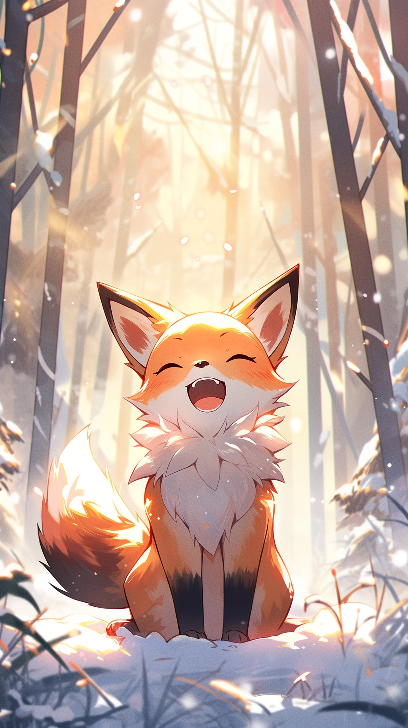 Cute fox drawing, Cute animal drawings