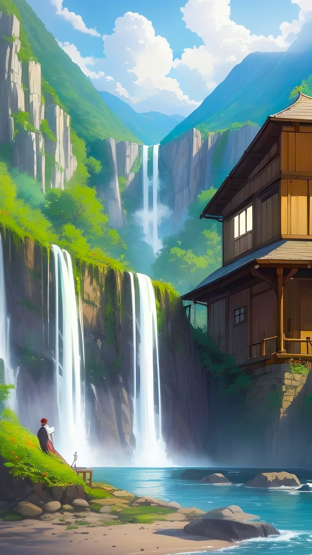 iPhone 15 Wallpaper Anime Nature