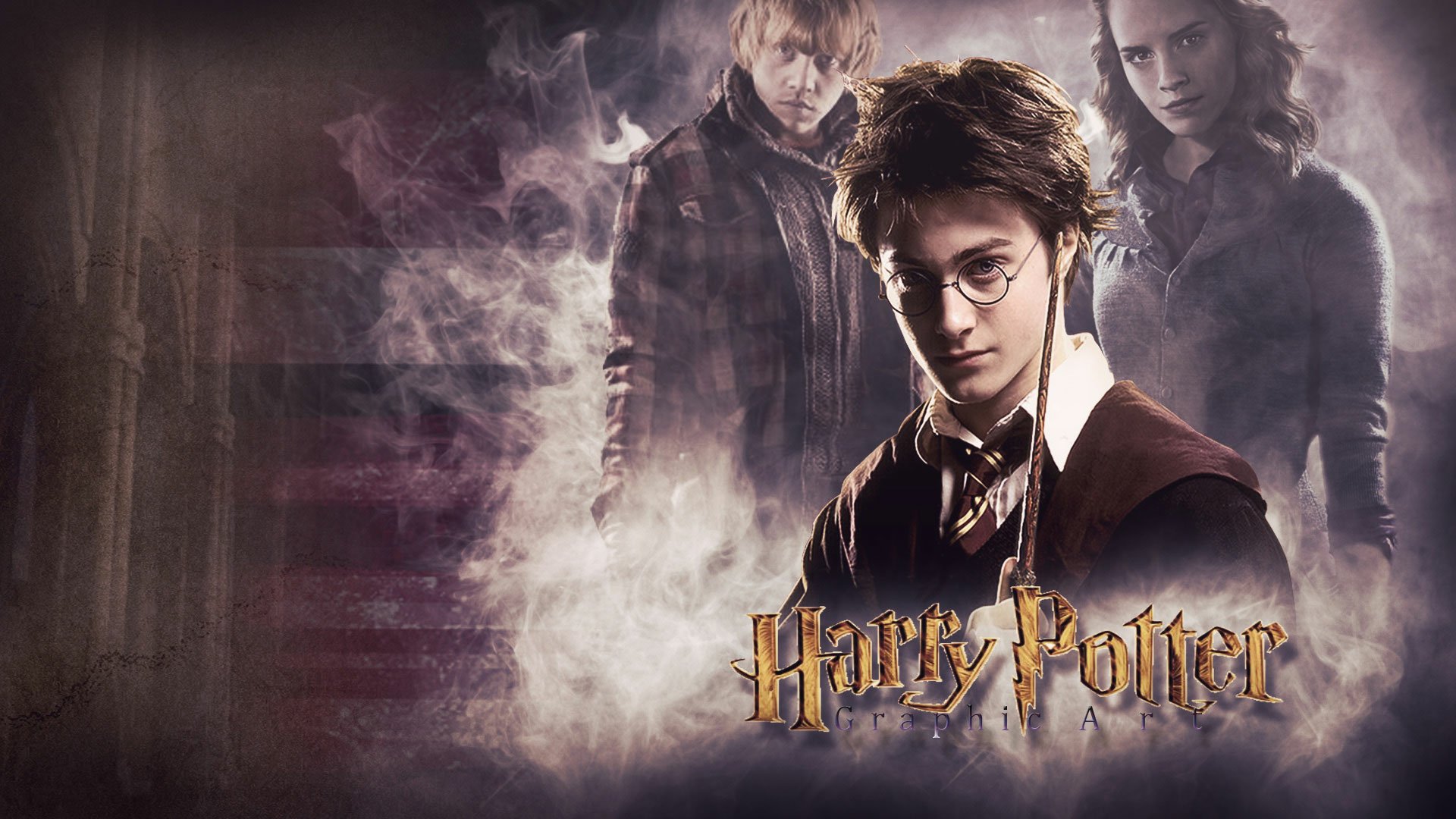 HD Wallpaper Featuring Hermione & Ron