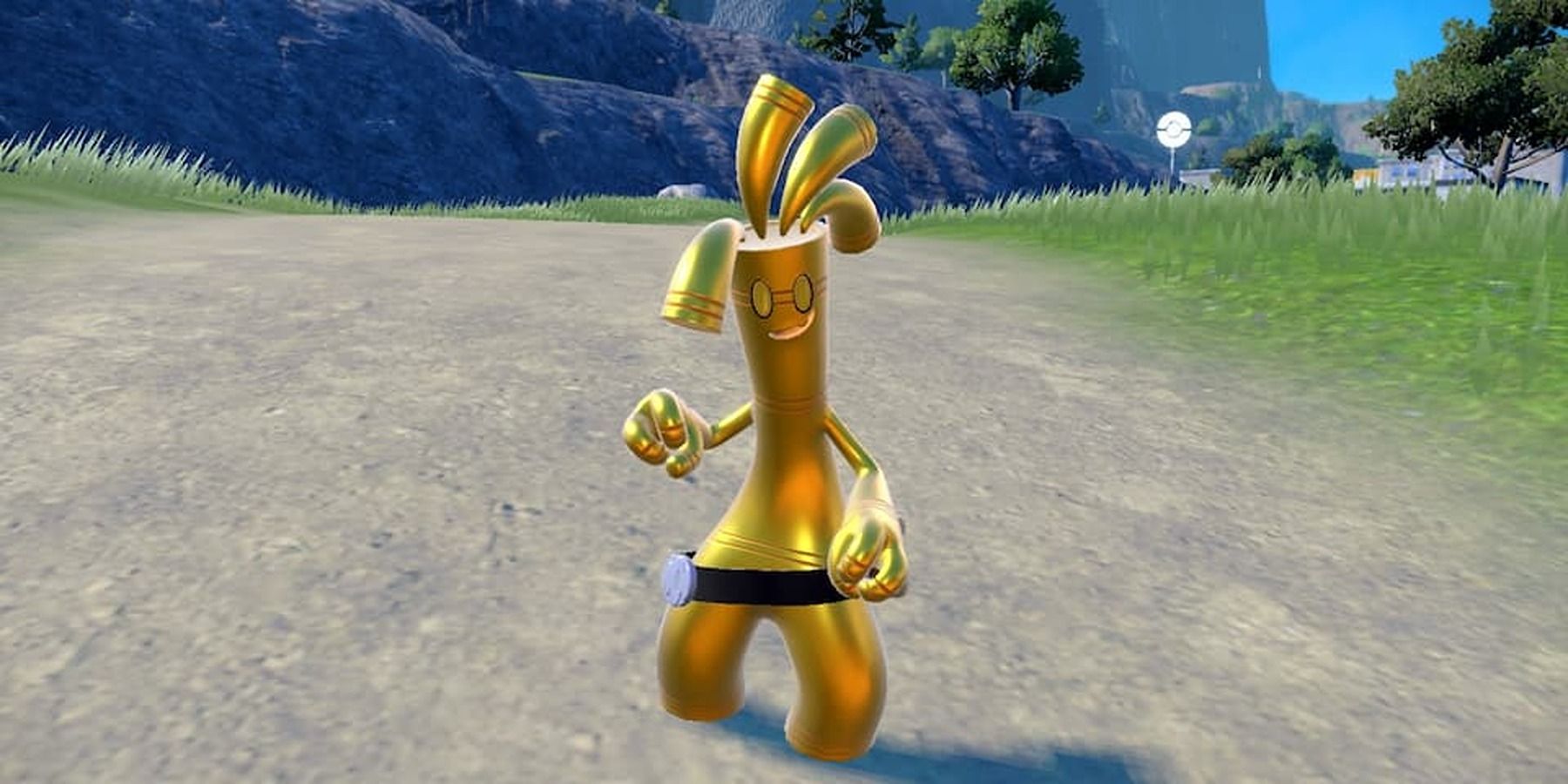 Gimmighoul in the Paper Mario Art