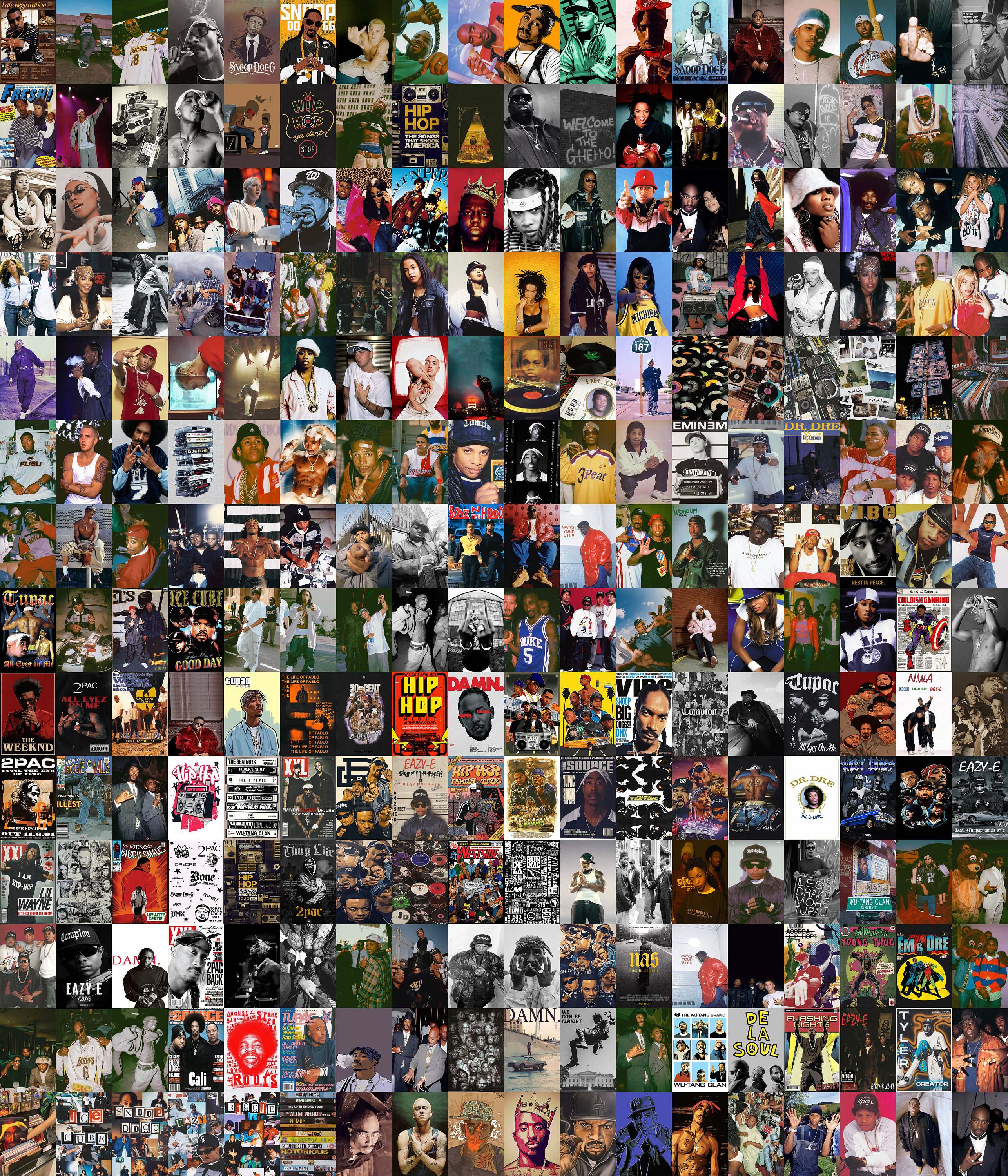 Hip Hop / Rap Poster, 250 Music Album