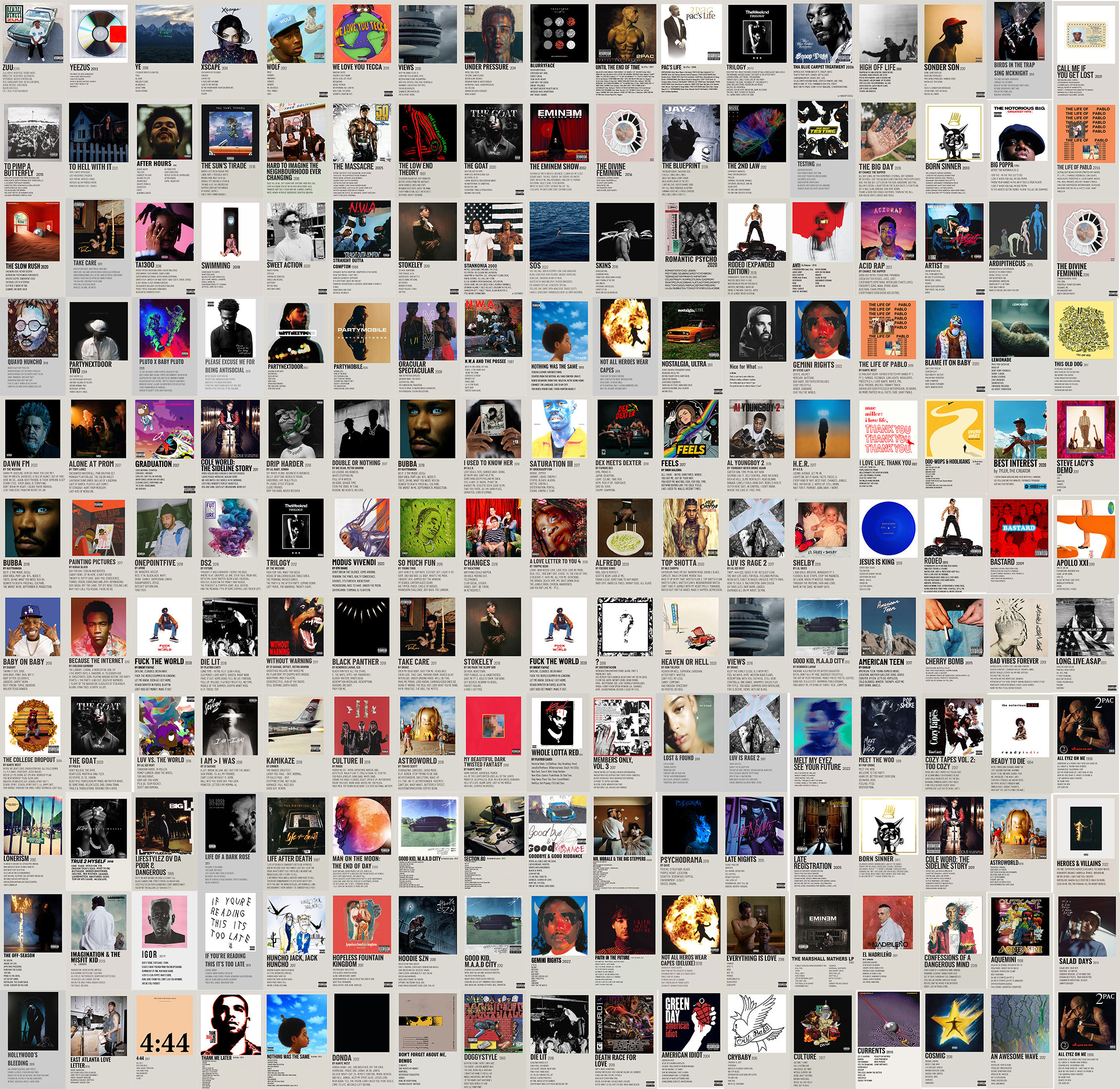 Pcs, Minimalist Rap Album Cover