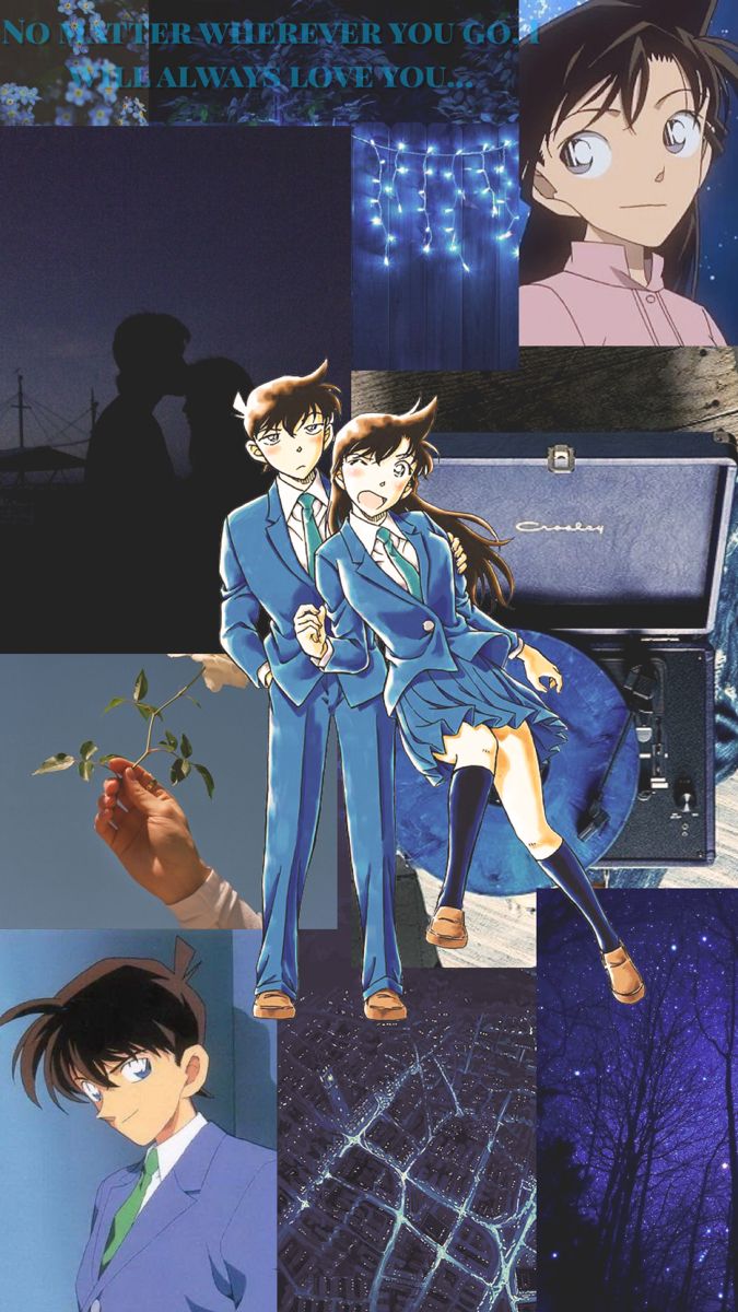 Shinichi x Ran Aesthetic Wallpaper