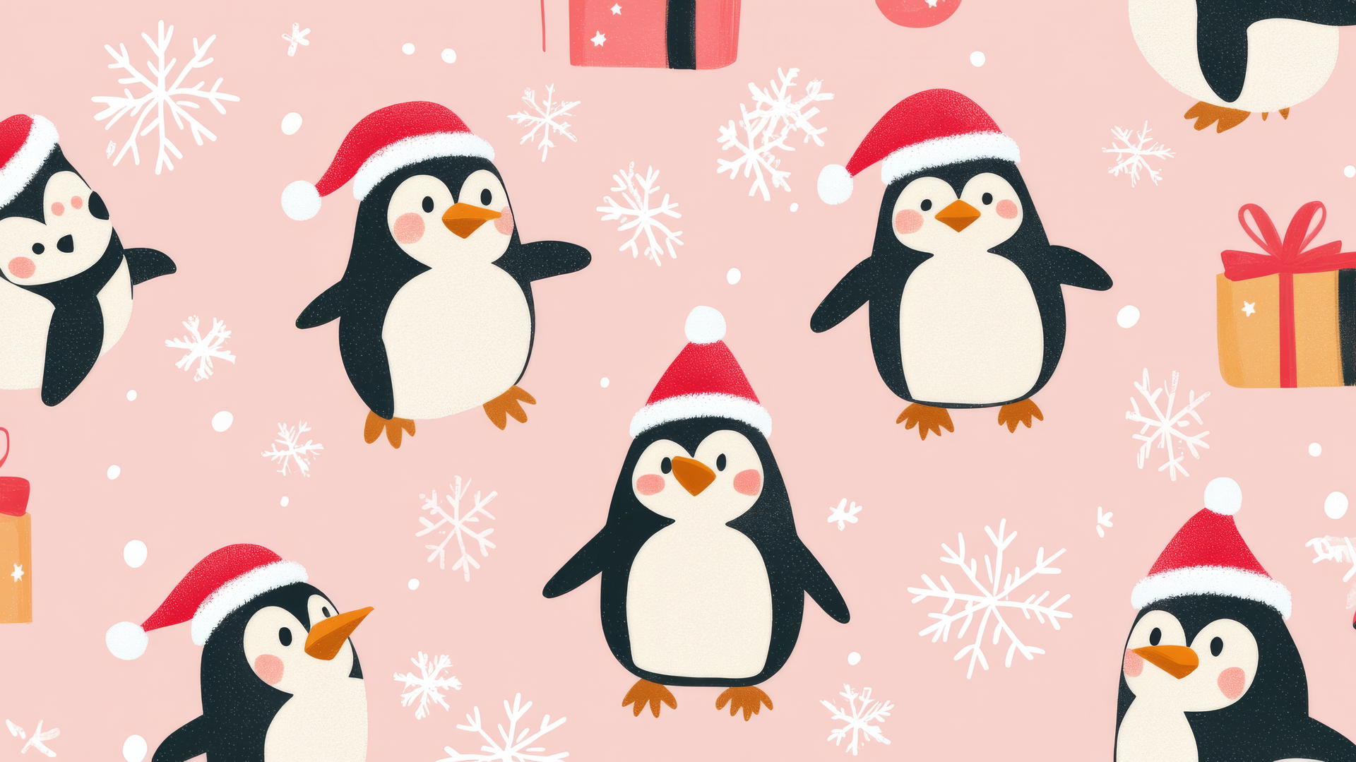 Aesthetic Preppy Christmas Wallpaper