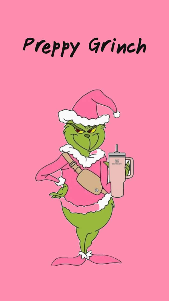 Preppy Grinch Wallpaper