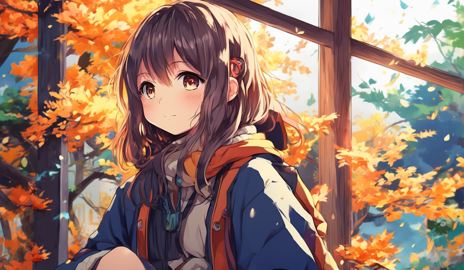 Autumn Daydreams Cozy Anime Character