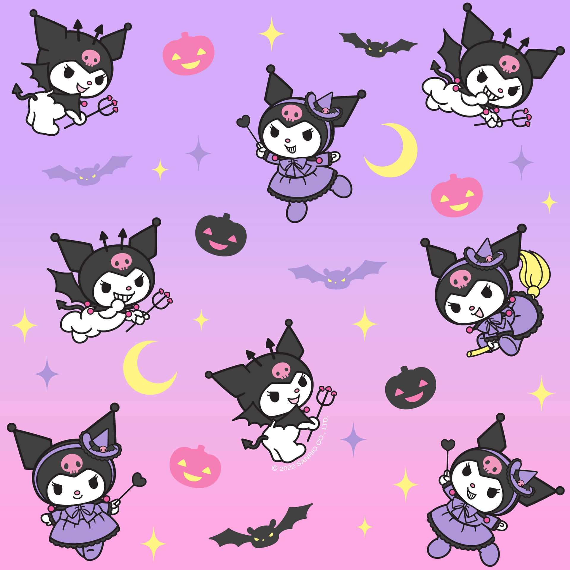 Kuromi Halloween Wallpaper