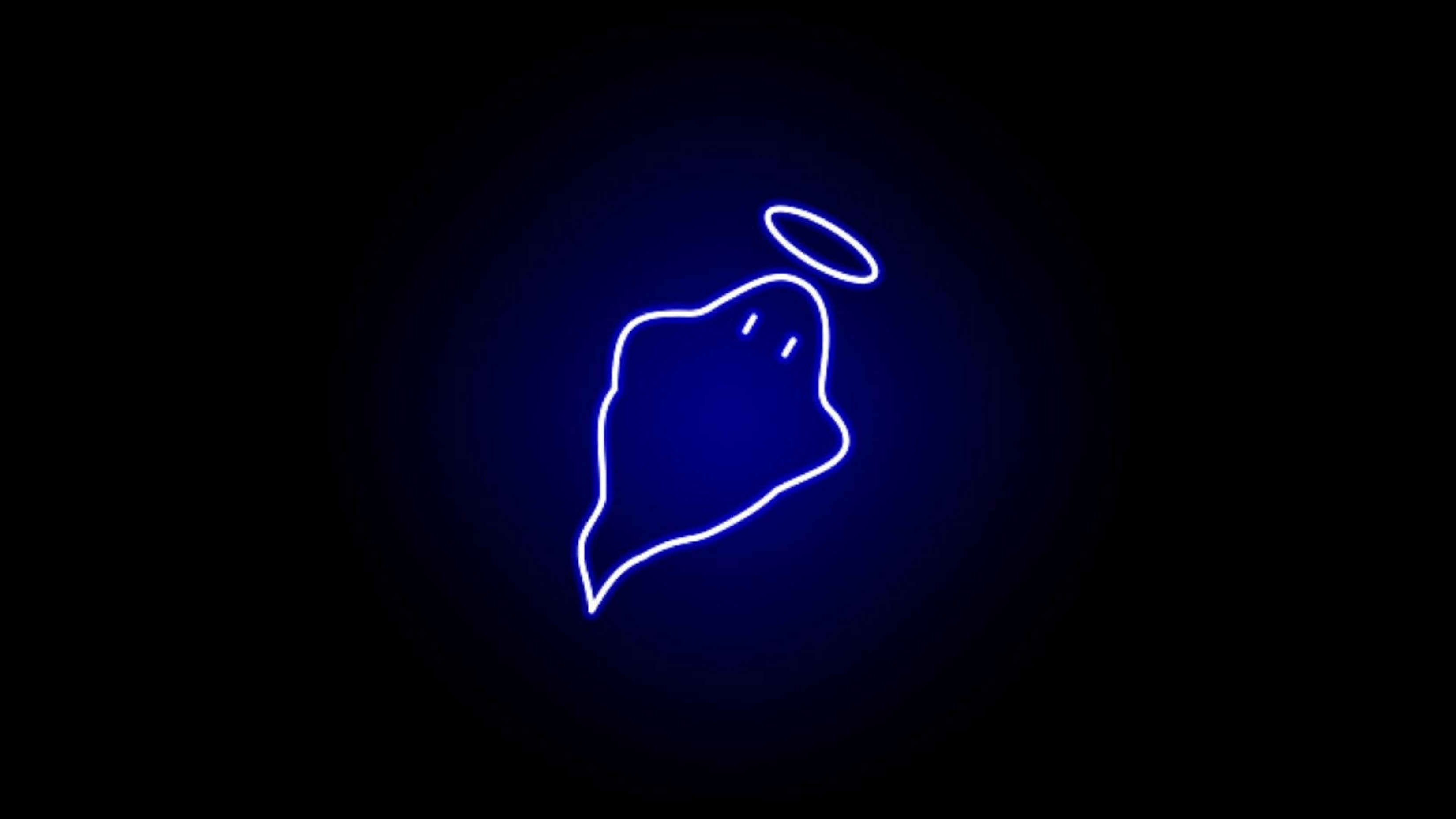 Glowing Blue Ghost Halloween