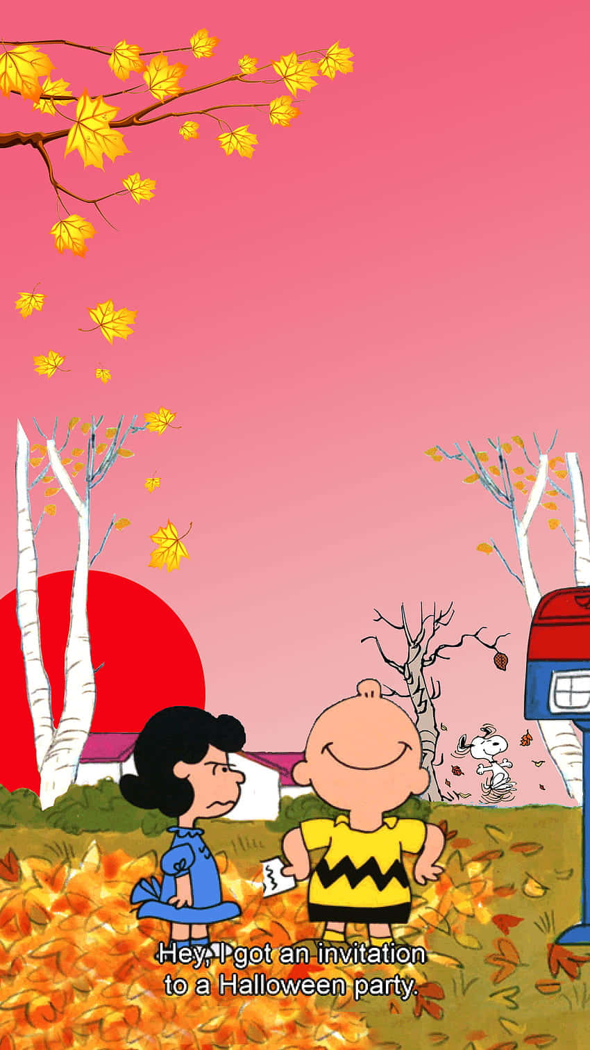 Snoopy Fall Wallpaper