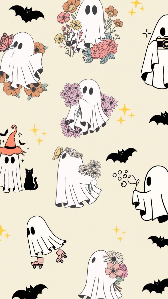 Cute Ghost Background