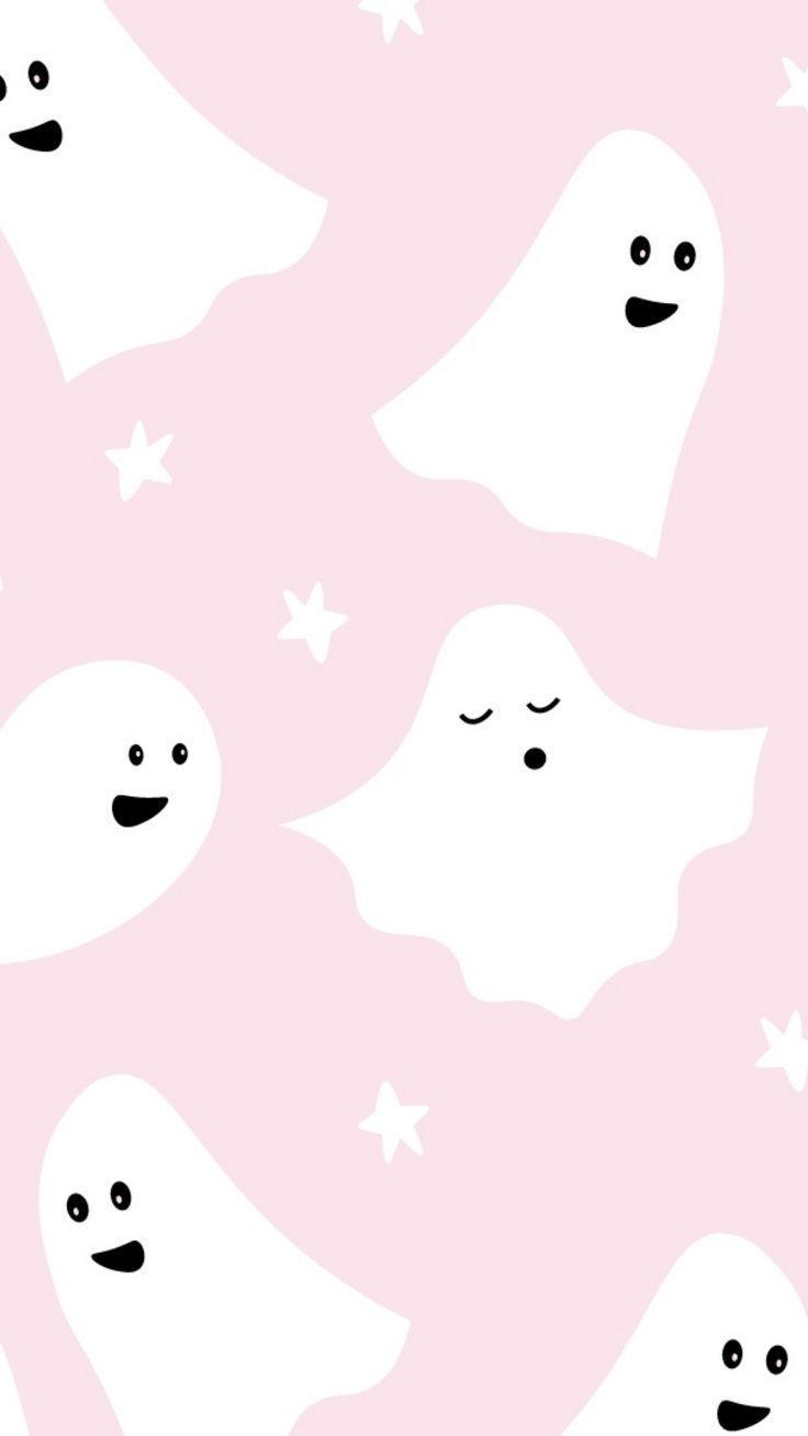 Cute Kawaii ghost phone wallpaper
