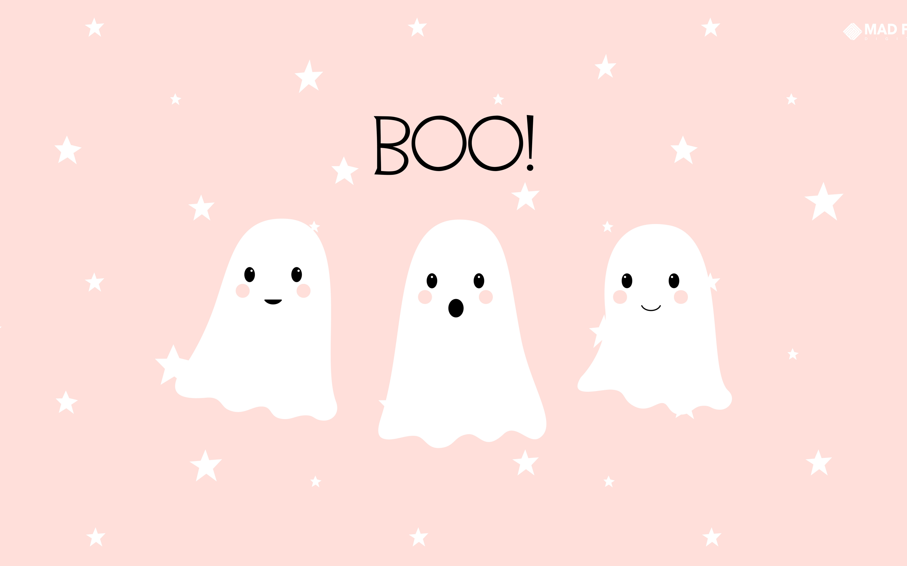 Cute Halloween Wallpaper 4K, Kawaii
