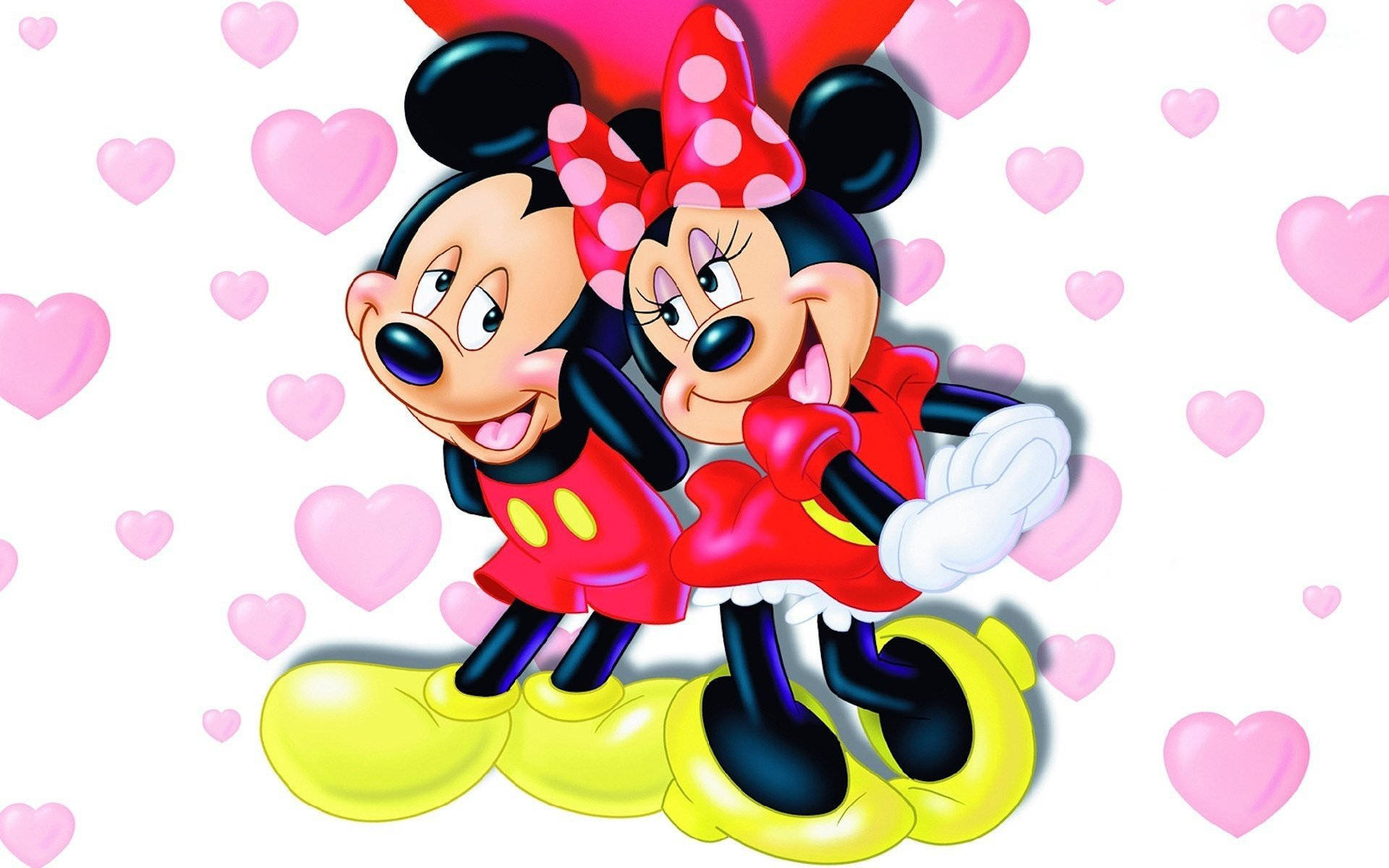 Disney Mickey And Minnie Love Wallpaper