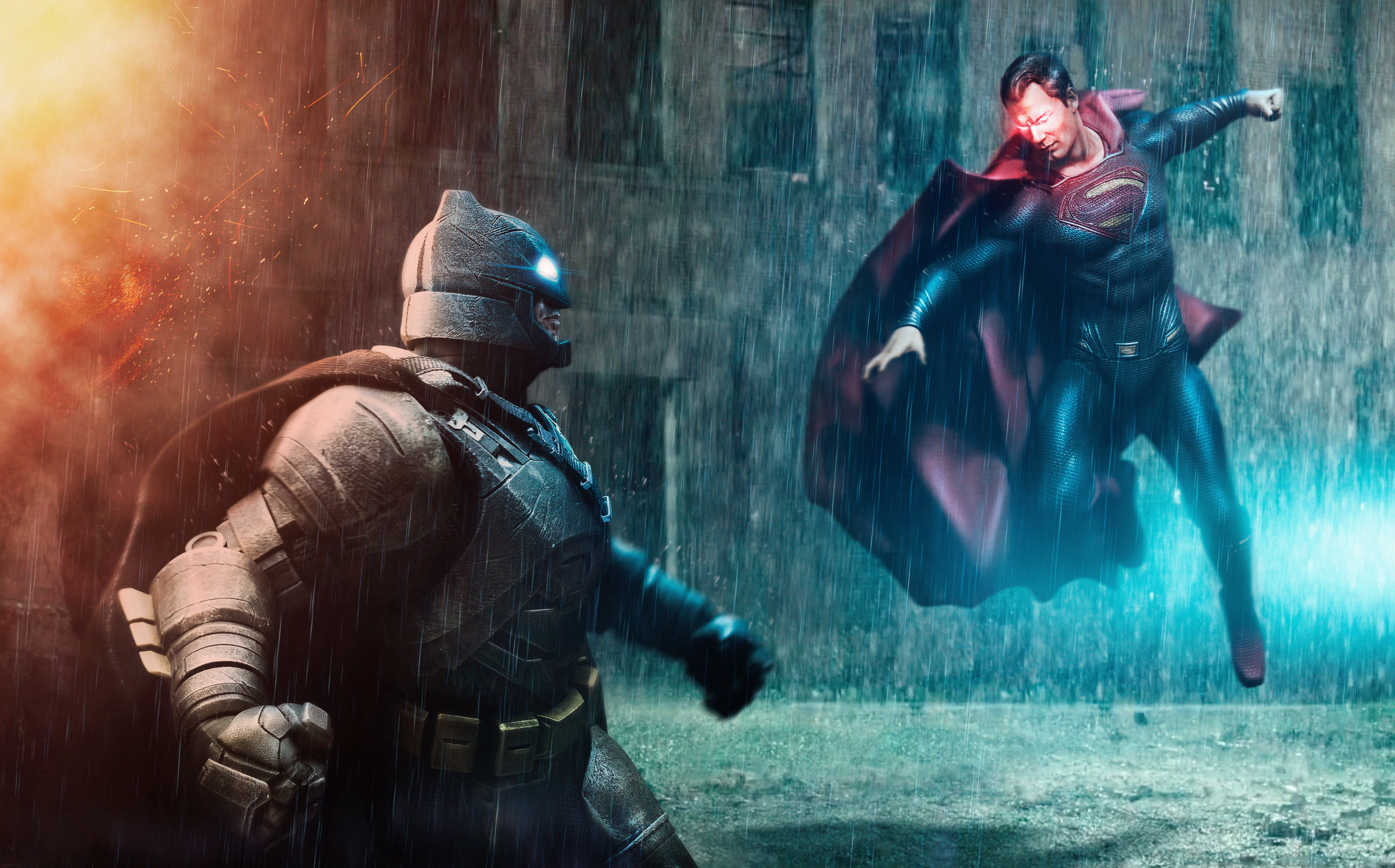 Batman v Superman Wallpaper 4K, DC Comics
