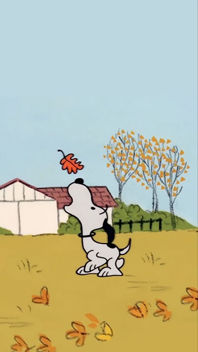 fall snoopy wallpaper