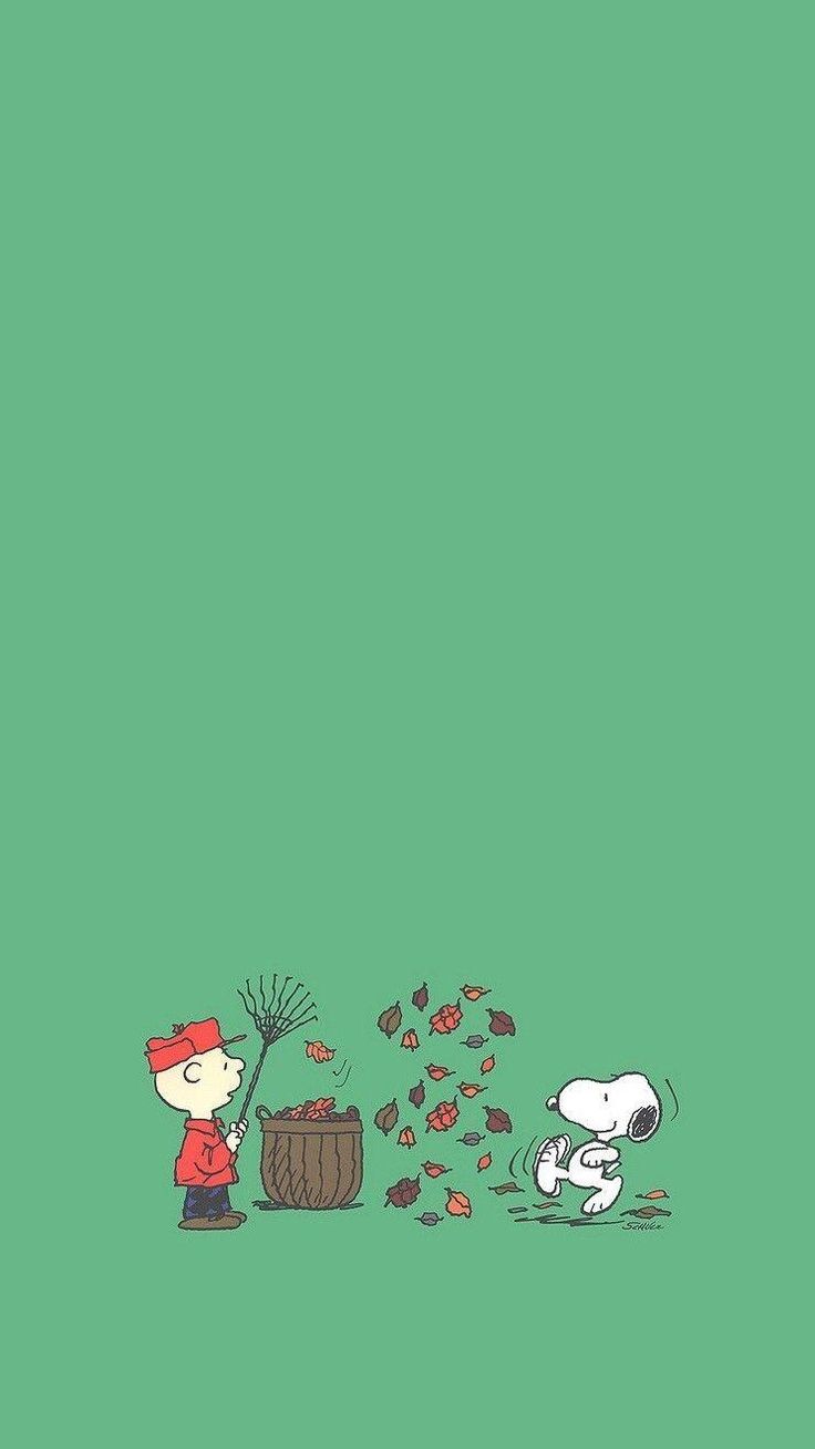 Snoopy Autumn Picture Wallpaper