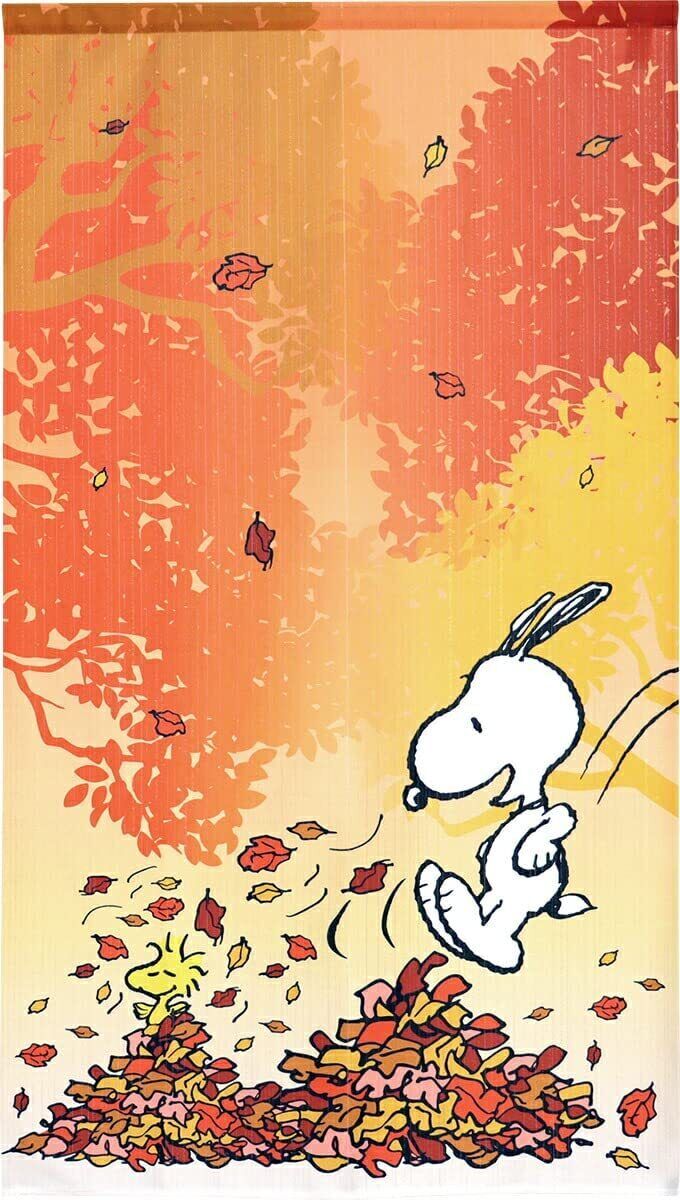 NOREN PEANUTS SNOOPY Red Leaves