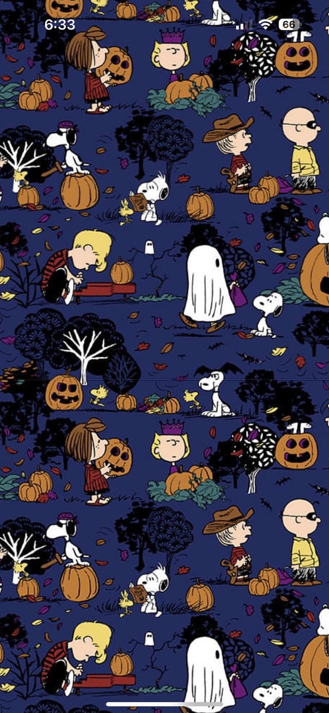 Fall Halloween Peanuts Pattern