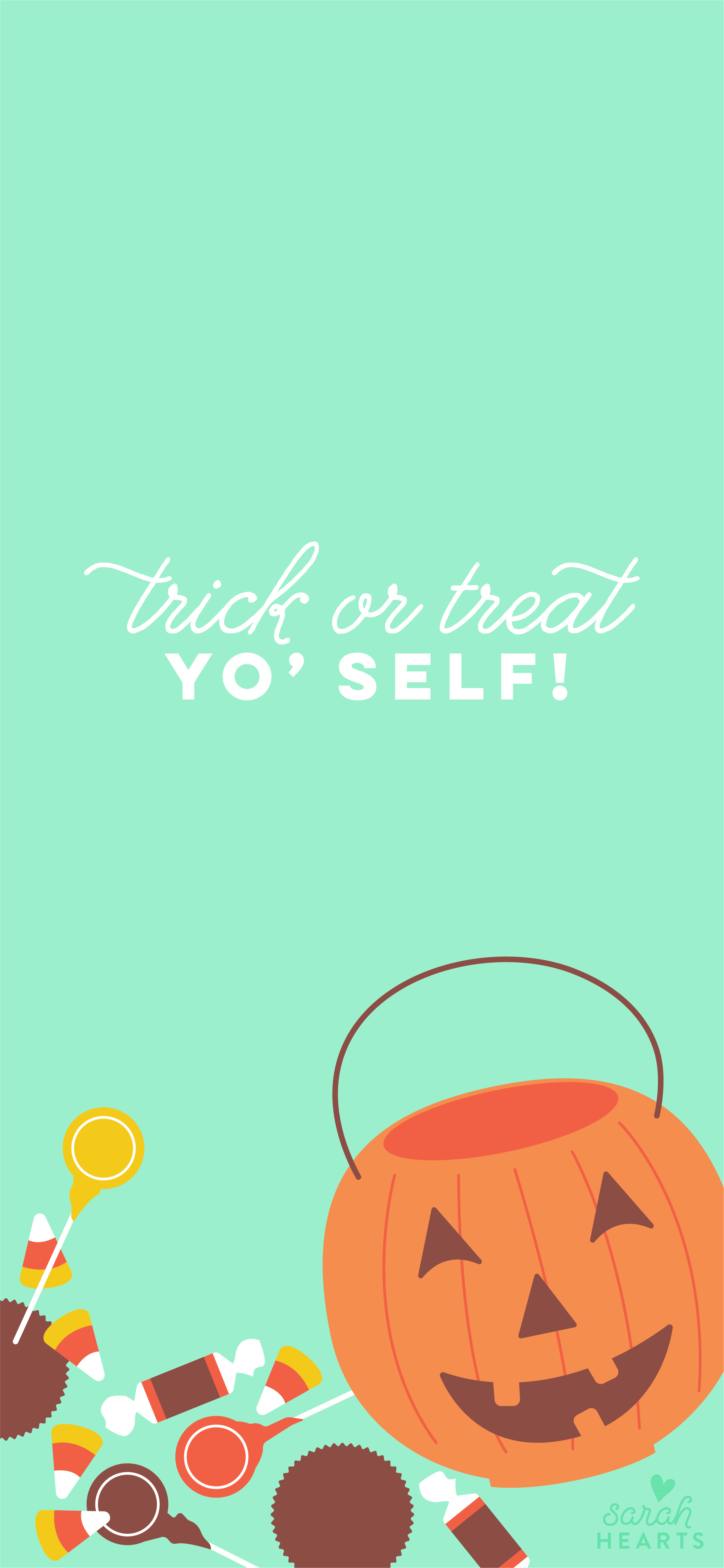 October 2018 Halloween Candy Calendar Wallpaper