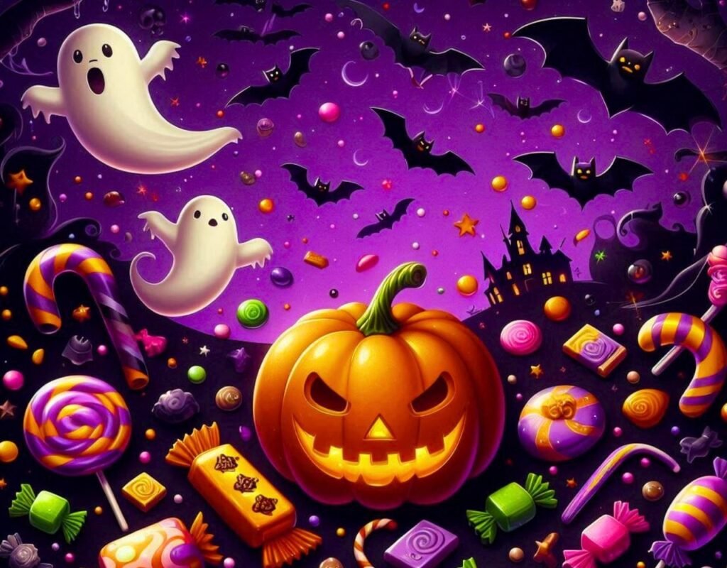 Halloween Candy Wallpaper iPhone, PC