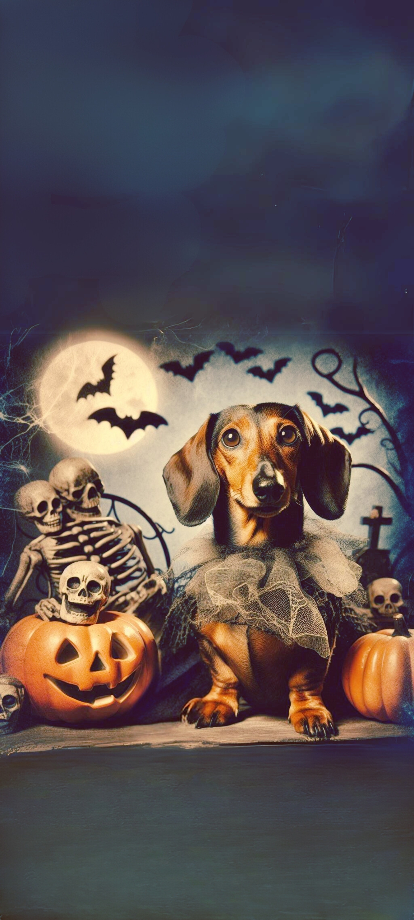 Halloween Dachshund Wallpaper