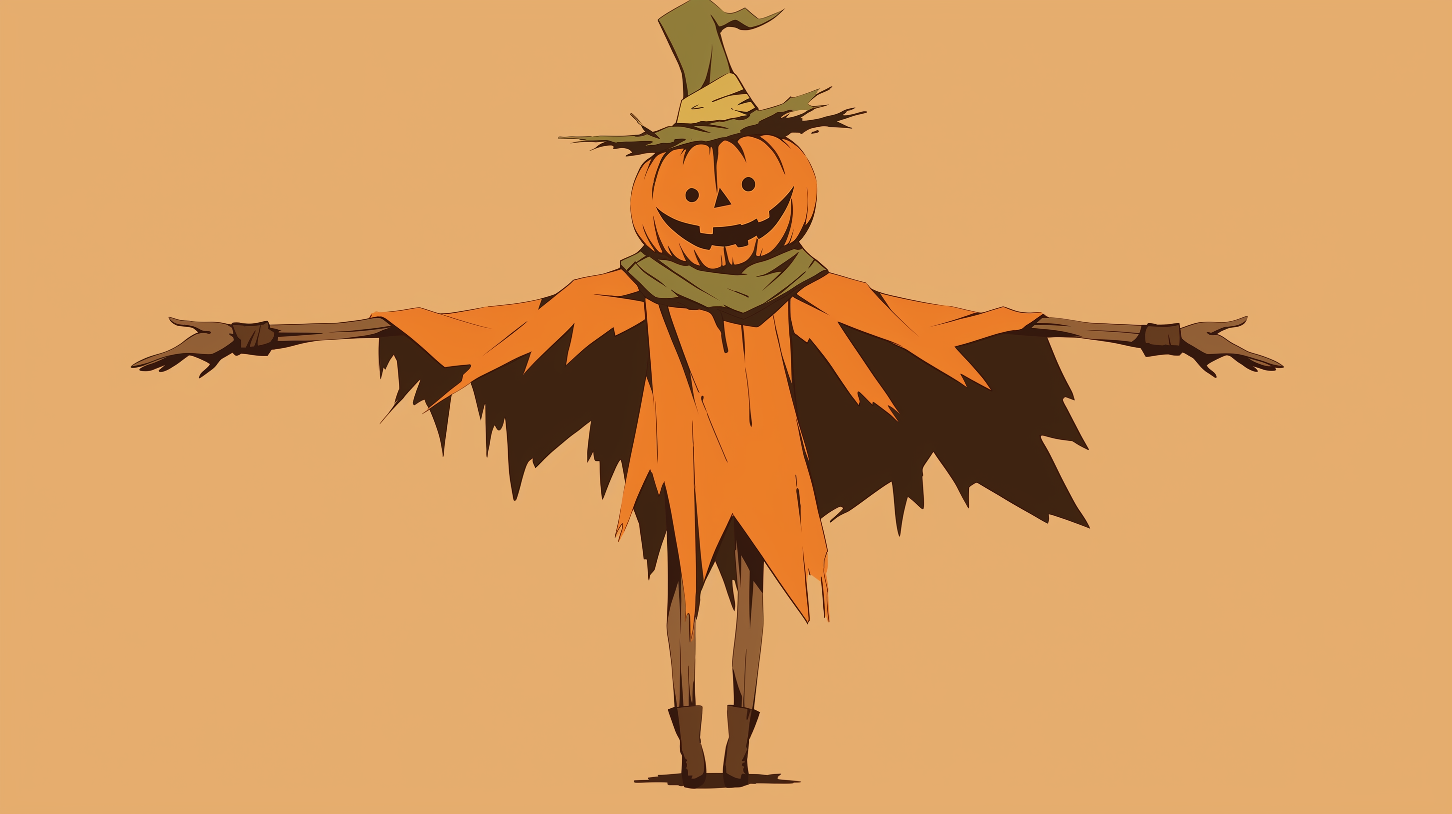 Halloween Pumpkin Scarecrow HD